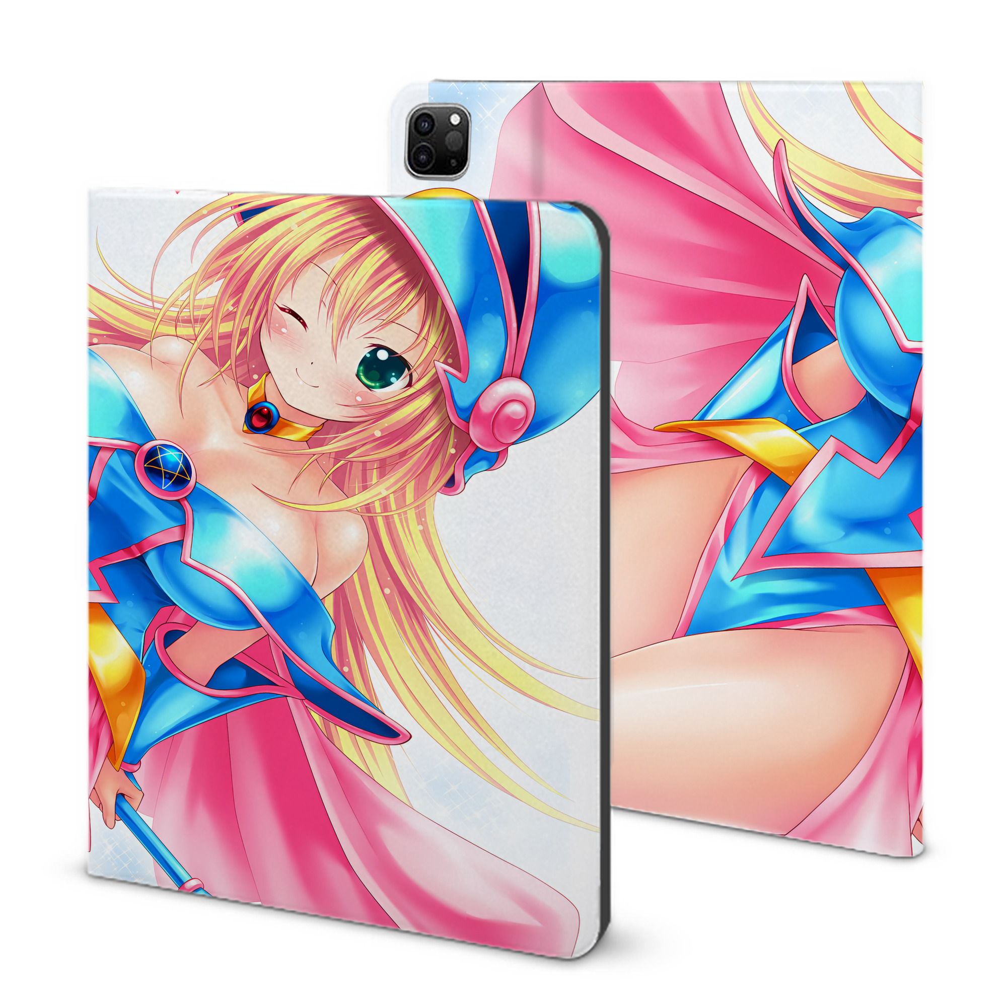 （画像用） 遊☆戯☆王 Yu-Gi-Oh! IPad ケース ブック型 PUレザー TPU 耐衝撃 軽量 薄型 ペン収納なし 全面保護 IPad 各モデル対応